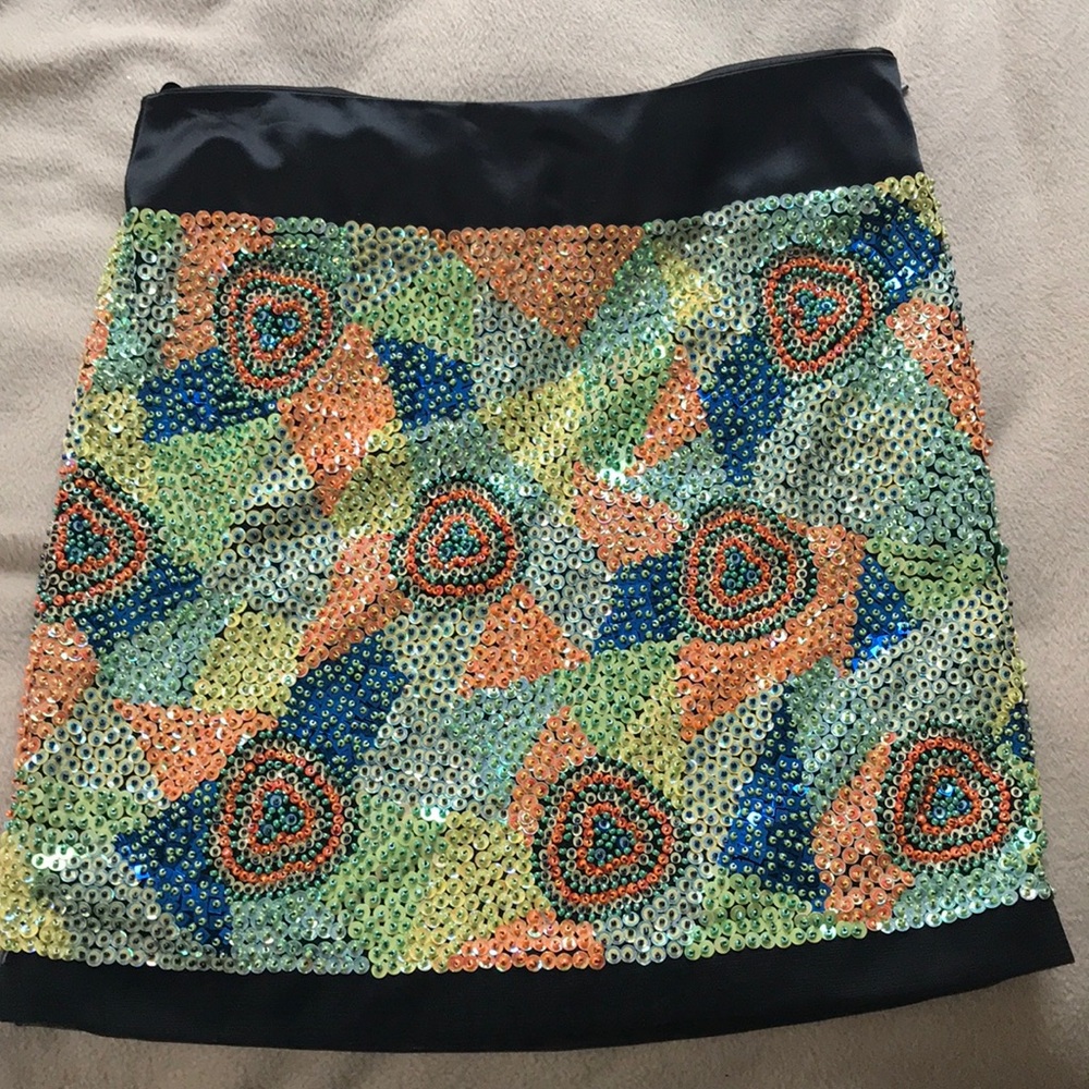 Jovani Sequin Mini Skirt